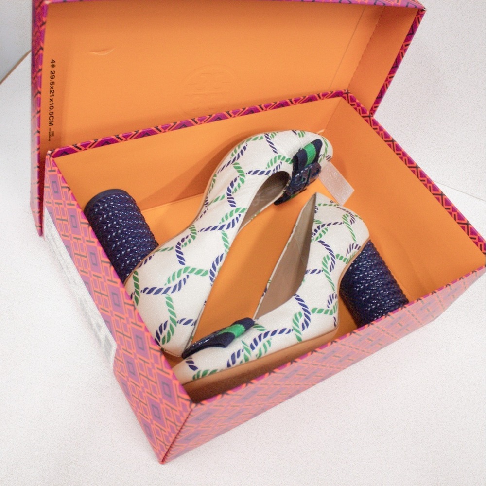 RESERVED for @yahoo86 Tory Burch Maritime Isle Ropes Leather Pumps SIZE 8.5 - Picture 3 of 16